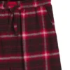 Pyjama-Hose mit Logo-Bund aus karierter Baumwolle