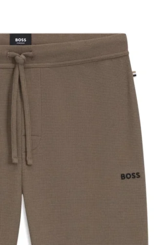 Pyjama-Hose mit Waffelstruktur aus einer Baumwollmischung