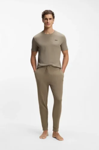 Pyjama-Hose mit Waffelstruktur aus einer Baumwollmischung