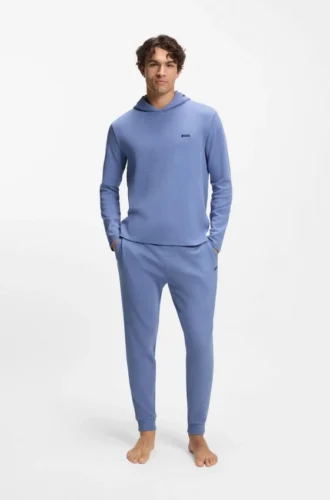 Pyjama-Hose mit Waffelstruktur aus einer Baumwollmischung