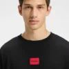 Pyjama mit rotem Logo aus Stretch-Baumwolle