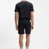 Pyjama-Shorts aus Baumwolle mit Kordelzug und aufgedrucktem Logo