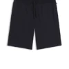 Pyjama-Shorts aus Baumwolle mit Kordelzug und aufgedrucktem Logo
