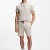Pyjama-Shorts aus Baumwollmischung mit Colour-Blocking