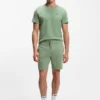 Pyjama-Shorts aus Baumwollmischung mit gesticktem Logo