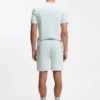 Pyjama-Shorts aus Baumwollmischung mit gesticktem Logo