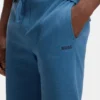 Pyjama-Shorts aus Baumwollmischung mit gesticktem Logo