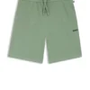 Pyjama-Shorts aus Baumwollmischung mit gesticktem Logo
