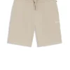 Pyjama-Shorts aus Baumwollmischung mit gesticktem Logo