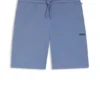 Pyjama-Shorts aus Baumwollmischung mit gesticktem Logo