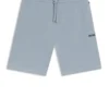 Pyjama-Shorts aus Baumwollmischung mit gesticktem Logo