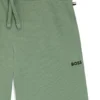 Pyjama-Shorts aus Baumwollmischung mit gesticktem Logo