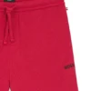 Pyjama-Shorts aus Baumwollmischung mit gesticktem Logo