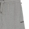 Pyjama-Shorts aus Baumwollmischung mit gesticktem Logo