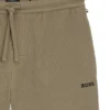 Pyjama-Shorts aus Baumwollmischung mit gesticktem Logo