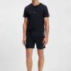 Pyjama-Shorts aus Stretch-Baumwolle mit charakteristischem Streifenband