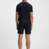 Pyjama-Shorts aus Stretch-Baumwolle mit charakteristischem Streifenband