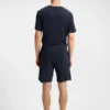 Pyjama-Shorts aus Stretch-Jersey mit gesticktem Logo