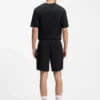 Pyjama-Shorts mit gesticktem Logo aus einer Baumwollmischung