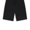 Pyjama-Shorts mit gesticktem Logo aus einer Baumwollmischung