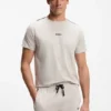 Pyjama-T-Shirt aus Baumwollmischung mit Colour-Blocking Pyjama-T-Shirt aus Baumwollmischung mit Colour-Blocking