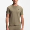 Pyjama-T-Shirt aus Baumwollmischung mit gesticktem Logo