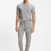 Pyjama-T-Shirt aus Baumwollmischung mit gesticktem Logo