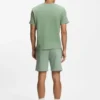 Pyjama-T-Shirt aus Baumwollmischung mit gesticktem Logo