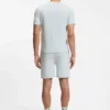 Pyjama-T-Shirt aus Baumwollmischung mit gesticktem Logo