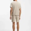 Pyjama-T-Shirt aus Baumwollmischung mit gesticktem Logo