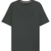 Pyjama-T-Shirt aus Baumwollmischung mit gesticktem Logo