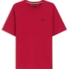 Pyjama-T-Shirt aus Baumwollmischung mit gesticktem Logo