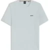 Pyjama-T-Shirt aus Baumwollmischung mit gesticktem Logo