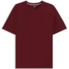 Pyjama-T-Shirt aus Baumwollmischung mit gesticktem Logo