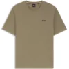 Pyjama-T-Shirt aus Baumwollmischung mit gesticktem Logo