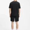 Pyjama-T-Shirt mit gesticktem Logo aus einer Baumwollmischung
