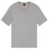 Pyjama-T-Shirt mit gesticktem Logo aus Stretch-Jersey