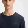 Pyjama-T-Shirt mit gesticktem Logo aus Stretch-Jersey