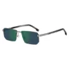 Randlose Sonnenbrille mit getönten Gläsern und Double-B-Monogramm