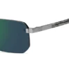 Randlose Sonnenbrille mit getönten Gläsern und Double-B-Monogramm