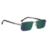 Randlose Sonnenbrille mit getönten Gläsern und Double-B-Monogramm
