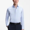 Regular-Fit-Hemd aus Stretch-Twill