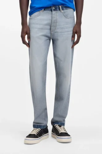 Regular-Fit-Jeans aus Inside-Out-Denim