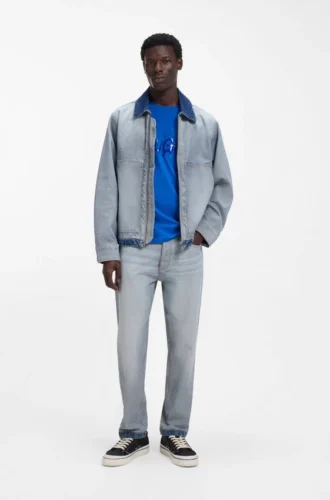Regular-Fit-Jeans aus Inside-Out-Denim