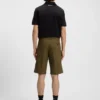 Regular-Fit-Shorts aus merzerisierter Stretch-Baumwolle