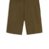 Regular-Fit-Shorts aus merzerisierter Stretch-Baumwolle