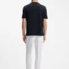 Regular-Fit-T-Shirt aus Baumwolle mit erhabener Jacquard-Struktur