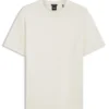 Regular-Fit-T-Shirt aus Baumwolle mit erhabener Jacquard-Struktur
