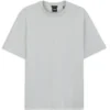 Regular-Fit-T-Shirt aus Baumwolle mit erhabener Jacquard-Struktur