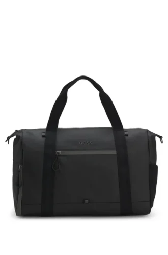 Reisetasche aus Kunstleder mit reflektierenden Details